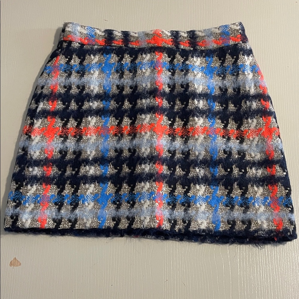Milly Plaid Mini Skirt - Red, Blue, Black- Size 4